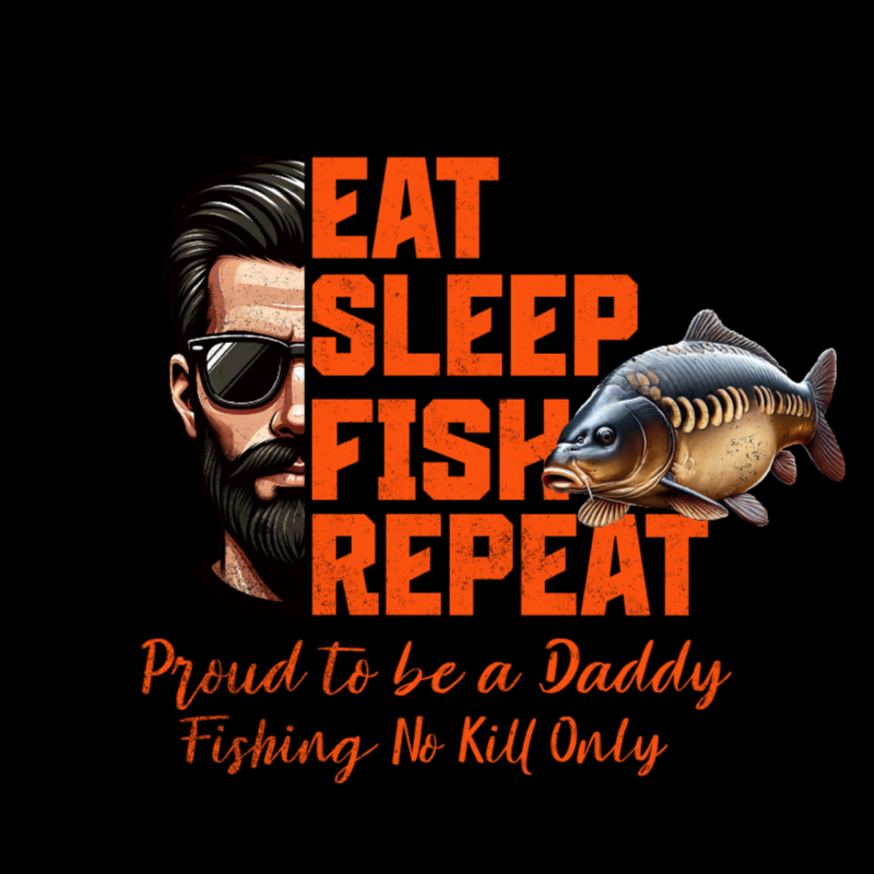 T-SHIRT - Eat, Sleep and Fish - AVENTURE