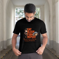 T-SHIRT - Eat, Sleep and Fish - AVENTURE