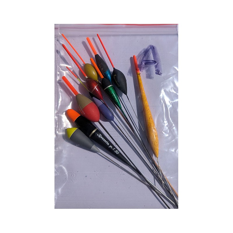 Lot de 10 flotteurs Pêche au  coup - Assortiment