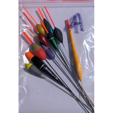 Lot de 10 flotteurs Pêche au  coup - Assortiment
