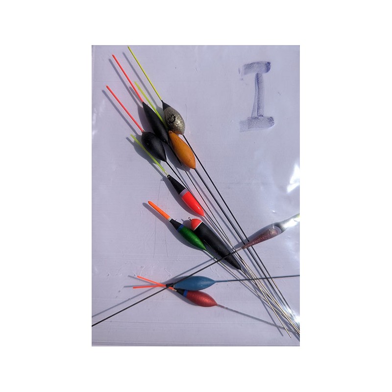 Flotteurs Vintage - lot x 10 pcs de I à P