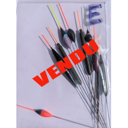 Flotteur Vintage - lot x 10 pcs de A à H