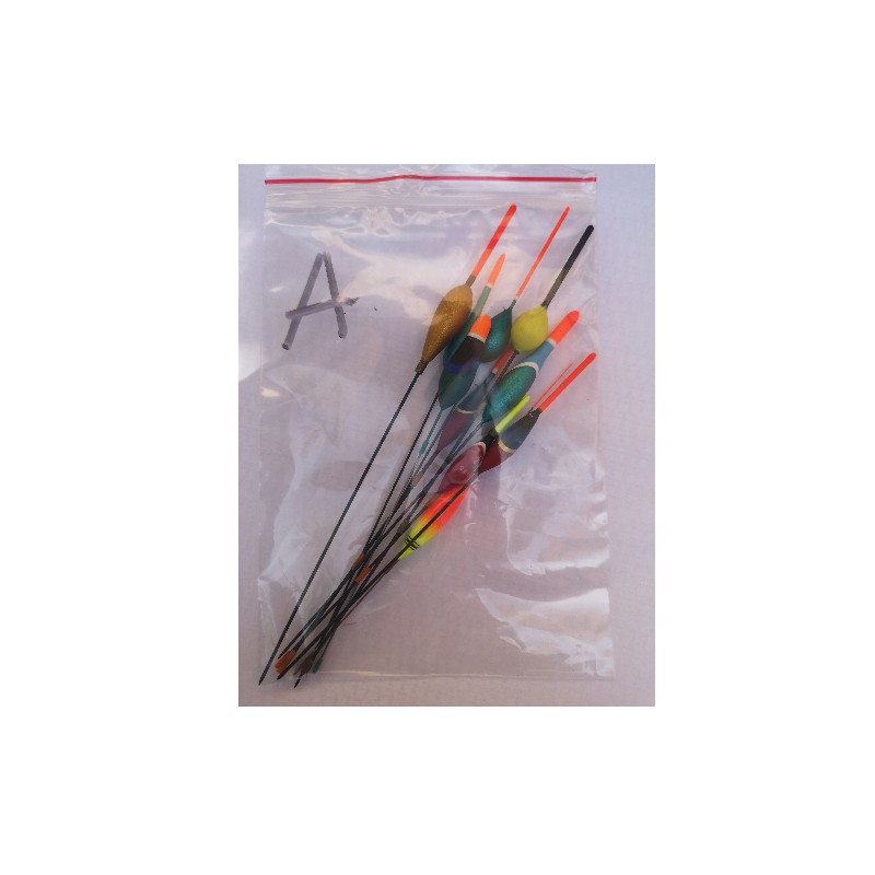 Flotteur Vintage - lot x 10 pcs de A à H